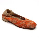 Softwaves ballerine orange gevlochten 9.15.01